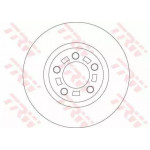 Диск гальмівний MAZDA 3,5 передн., Вент. (вир-во TRW)  Диск гальмівний MAZDA 3,5 передн., Вент. (вир-во TRW)