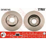 Диск гальм. MAZDA 6 передн. (вир-во TRW)  Диск гальм. MAZDA 6 передн. (вир-во TRW)