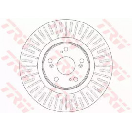 Диск тормозной HONDA ACCORD IX, TOURER (CU) 2.4 I-VTEC 08- передн. (пр-во TRW)