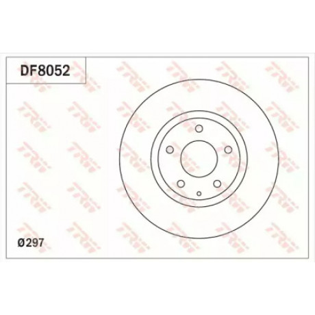 Диск тормозной MAZDA 6 2.0-2.5 2013-, CX-5 2.0-2.2 2011- передн. (пр-во TRW)