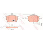 Колодка гальм. AUDI 100 (44, 44Q, C3, 4A, C4) передн. (вир-во TRW)  Колодка гальм. AUDI 100 (44, 44Q, C3, 4A, C4) передн. (вир-во TRW)