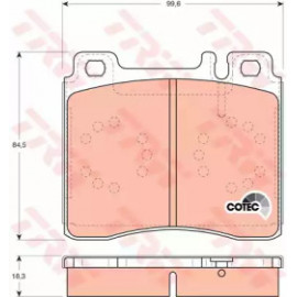 Колодка гальм. MB S-CLASS (W140) передн. (вир-во TRW)  Колодка гальм. MB S-CLASS (W140) передн. (вир-во TRW)