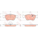 Колодка гальм. MB C-CLASS (W202), CLK (C208) передн. (вир-во TRW) 