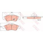Колодка гальм. MB Sprinter 2-t, VW LT 28-35 передн. (вир-во TRW)  Колодка гальм. MB Sprinter 2-t, VW LT 28-35 передн. (вир-во TRW)