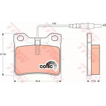 Колодка гальм. MB Vito задн. (вир-во TRW) 