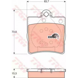 Колодка гальм. MB C-CLASS (W202) задн. (вир-во TRW)