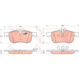 Колодка гальм. ROVER передн. (вир-во TRW)