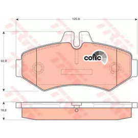 Колодка гальм. MB G-CLASS (W463) задн. (вир-во TRW)
