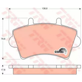 Колодка гальм. RENAULT Master передн. (вир-во TRW)