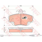 Колодка гальм. DACIA Sandero передн. (вир-во TRW) 