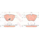 Колодка гальм. BMW 3 (E90), 5 (E60) передн. (вир-во TRW)  Колодка гальм. BMW 3 (E90), 5 (E60) передн. (вир-во TRW)