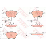 Колодка гальм. AUDI A6 (4B, C5, 4F2), Allroad (4BH) передн. (вир-во TRW) 