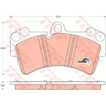 Колодка гальм. AUDI Q7, PORSCHE Cayenne, VW Touareg передн. (вир-во TRW)  Колодка гальм. AUDI Q7, PORSCHE Cayenne, VW Touareg передн. (вир-во TRW)