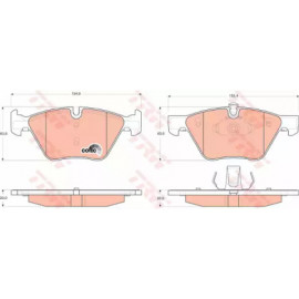 Колодка гальм. BMW 5 передн. (вир-во TRW)