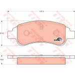 Колодка гальм. CITROEN C4, PEUGEOT Partner передн. (вир-во TRW)  Колодка гальм. CITROEN C4, PEUGEOT Partner передн. (вир-во TRW)