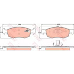 Колодка гальм. FIAT Doblo передн. (вир-во TRW)  Колодка гальм. FIAT Doblo передн. (вир-во TRW)