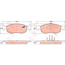 Колодка гальм. FIAT Doblo передн. (вир-во TRW)  Колодка гальм. FIAT Doblo передн. (вир-во TRW)