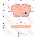 Колодка гальм. CITROEN C4, PEUGEOT 307 задн. (вир-во TRW)  Колодка гальм. CITROEN C4, PEUGEOT 307 задн. (вир-во TRW)