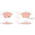 Колодка гальм. AUDI A4, A6 передн. (вир-во TRW)  Колодка гальм. AUDI A4, A6 передн. (вир-во TRW)