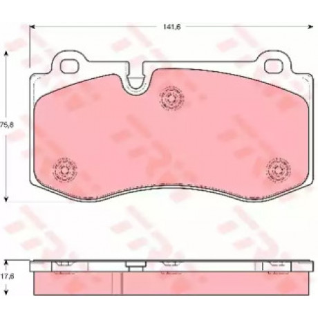 Колодка гальм. MB E-CLASS передн. (вир-во TRW)