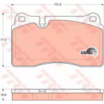 Колодка гальм. RANGE ROVER III (LM), VW Touareg передн. (вир-во TRW)  Колодка гальм. RANGE ROVER III (LM), VW Touareg передн. (вир-во TRW)