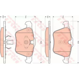 Колодки гальмівні (вир-во TRW)