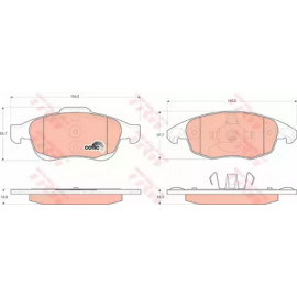 Колодка гальм. CITROEN C4 передн. (вир-во TRW)