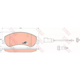 Колодка гальм. FORD Transit передн. (вир-во TRW)