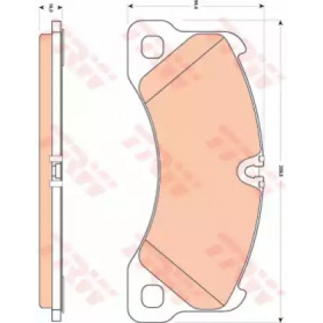 Колодка гальм. PORSCHE Cayenne, VW Touareg передн. (вир-во TRW)