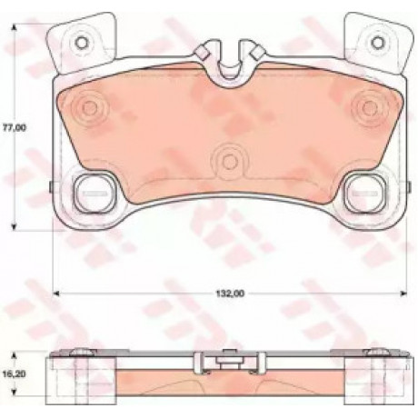 Колодка гальм. AUDI Q7, PORSCHE Cayenne задн. (вир-во TRW)