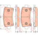 Колодка гальм. OPEL Insignia задн. (вир-во TRW)  Колодка гальм. OPEL Insignia задн. (вир-во TRW)