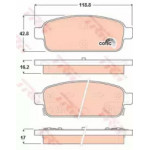 Колодка гальм. CHEVROLET Cruze, Orlando передн. / Задн. (вир-во TRW)  Колодка гальм. CHEVROLET Cruze, Orlando передн. / Задн. (вир-во TRW)