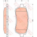 Колодка гальм. FORD Fiesta VI передн. (вир-во TRW)  Колодка гальм. FORD Fiesta VI передн. (вир-во TRW)