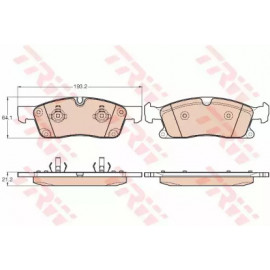 Колодки гальмівні (вир-во TRW)