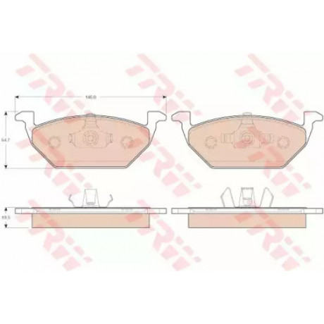 Колодка торм. диск. AUDI A3, SEAT CORDOBA, SKODA, VW передн. (пр-во TRW)