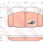 Колодка гальм. OPEL Ascona C, Corsa A передн. (вир-во TRW)  Колодка гальм. OPEL Ascona C, Corsa A передн. (вир-во TRW)