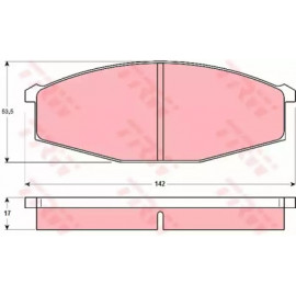 Колодка гальм. NISSAN Patrol передн. (вир-во TRW)