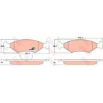Колодка гальм. FORD Escort передн. (вир-во TRW) 