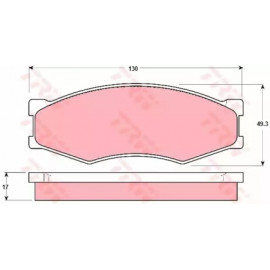 Колодка гальм. NISSAN передн. (вир-во TRW)