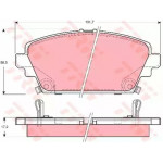 Колодка гальм. HONDA Accord передн. (вир-во TRW)  Колодка гальм. HONDA Accord передн. (вир-во TRW)