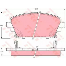 Колодка гальм. HONDA Accord передн. (вир-во TRW)