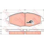 Колодка гальм. DAEWOO Lanos, Matiz передн. (вир-во TRW) 