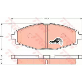 Колодка гальм. DAEWOO Lanos, Matiz передн. (вир-во TRW)