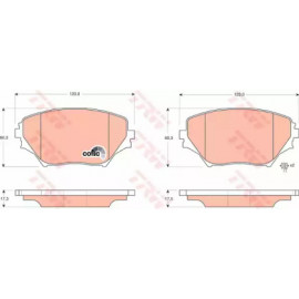 Колодка гальм. TOYOTA RAV 4 II (XA2) передн. (вир-во TRW)