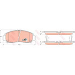 Колодка гальм. HONDA Civic, FR-V передн. (вир-во TRW)  Колодка гальм. HONDA Civic, FR-V передн. (вир-во TRW)