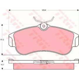 Колодка гальм. NISSAN Almera передн. (вир-во TRW)  Колодка гальм. NISSAN Almera передн. (вир-во TRW)