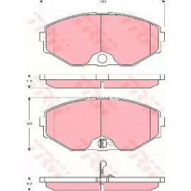 Колодка гальм. INFINITI Q45 передн. (вир-во TRW)