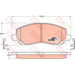 Колодка гальм. MITSUBISHI Galant VI (EA_), Lancer передн. (вир-во TRW)  Колодка гальм. MITSUBISHI Galant VI (EA_), Lancer передн. (вир-во TRW)