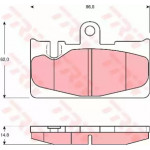 Колодка гальм. LEXUS LS задн. (вир-во TRW)  Колодка гальм. LEXUS LS задн. (вир-во TRW)