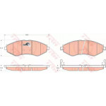 Колодка гальм. CHEVROLET Lacetti, DAEWOO Nubira передн. (вир-во TRW) 